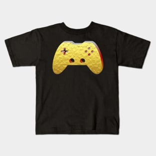 Gold Dust - Gaming Gamer Abstract - Gamepad Controller - Video Game Lover - Graphic Background Kids T-Shirt